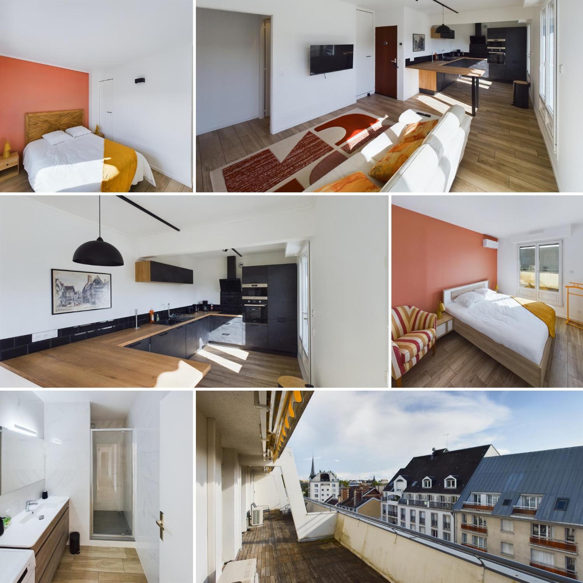Le Panorama Premium - Superbe Vue Appartement Troyes Buitenkant foto